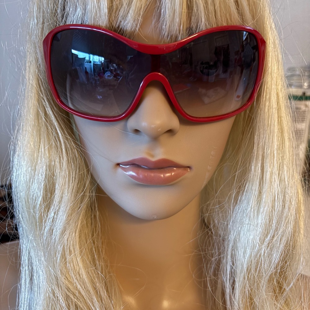 D & G bling letters  Stylish Red Sunglasses
